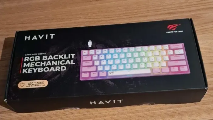 Teclado havit Kb877l RGB switch white
