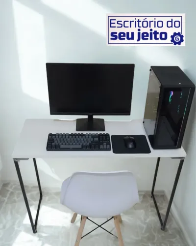 Mesa de Estudo NOVA Estilo Industrial Multiuso para Notebook Computador de Escritório Birô
