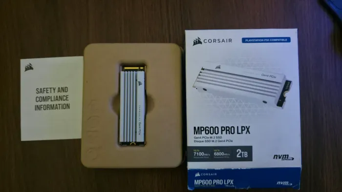 SSD NVMe M.2 2TB Corsair MP600 Pro LPX - 7100MB/s (PS5 / PC)
