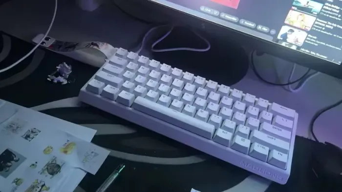 NOVO -->Teclado Magnético Madlions MAD68HE, RGB, Switch Magnetic Amber Pro, co
