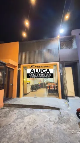 Alugo ponto comercial c/ 50m² excelente localização em Ponta Verde - Maceió - AL