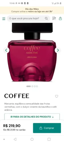 Perfume coffee addictive
