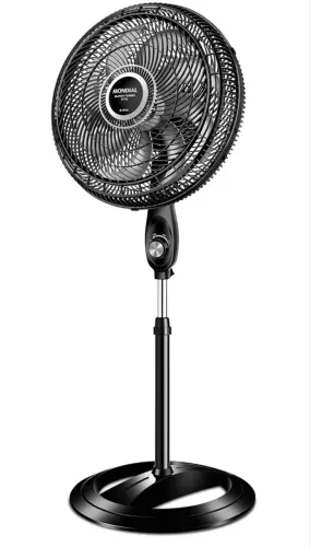 MONDIAL Ventilador Coluna, Turbo 8 Pás - 40cm, 110V, Preto/Prata, 140W - VTX-40C-8P
