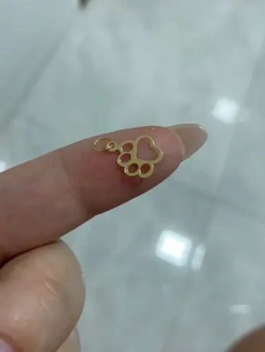 Pingente para de cachorro em ouro 18/750 com certificado 