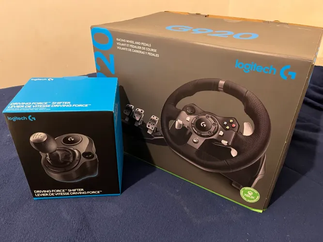volante logitech g920 e câmbio shifter xbox