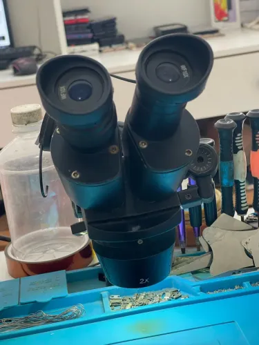 Microscópio estereoscópico Binocular WF10X 2X