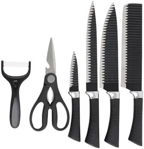 KIT FACAS 6 PEÇAS - ANTIADERENTE NOVO (pague somente na entrega)