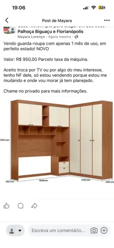 Guarda roupa NOVO