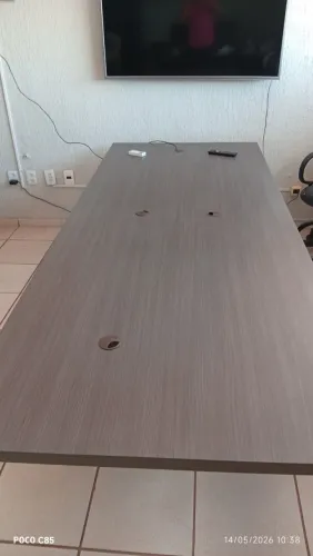 MESA DE REUNIÃO 2.30MT MARROM