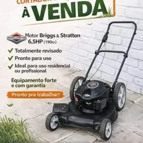 Cortador de Grama - Motor Briggs Stratton 6,5hp