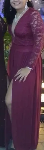 Vestido na cor Bardo