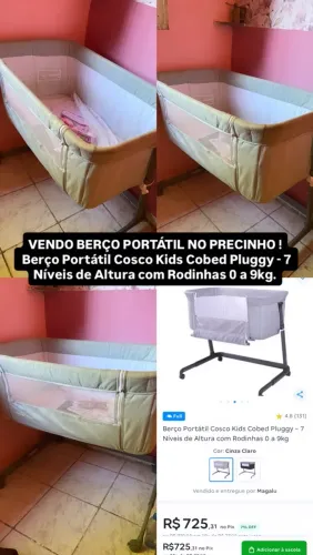 Berço Portátil Moisés
