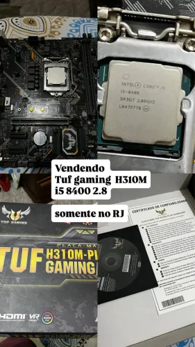 Placa mãe + Processador