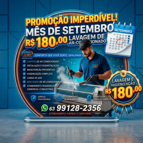 Instalação de ar-condicionado e manutenção em geral
