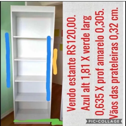 Estante de MDF branca 