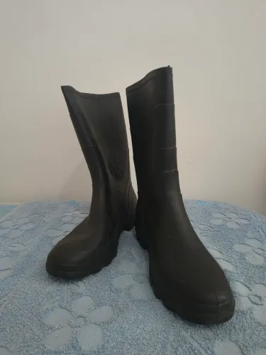 Bota de Borracha Impermeável Preta