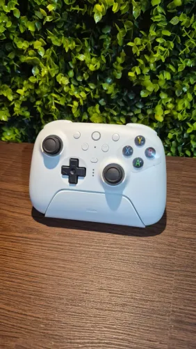 Controle Gamer 8BitDo Ultimate 2 Branco Bluetooth/2.4G Anti-Drift