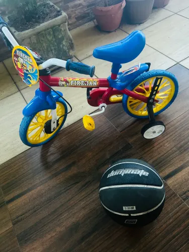 Bicicleta Bicicletinha Infantil FireMan Aro 12 - Nathor