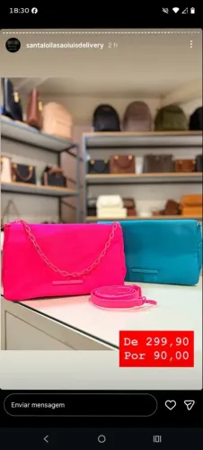 Bolsa Santa Lolla Soft Original ( Na etiqueta)