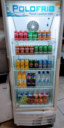 Refrigerador Expositor Vertical 450 litros com Pista 2404 Polofrio