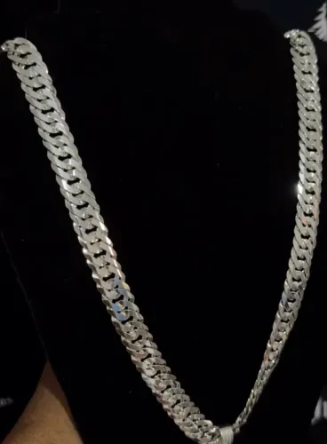 PRATA DE PESCOÇO 13MM ELO DUPLO