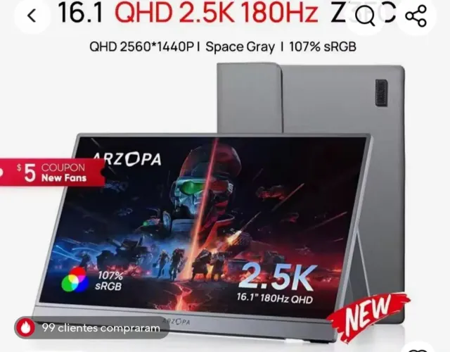 MONITOR ARZOPA Z3FC 180 hearts,2.5k