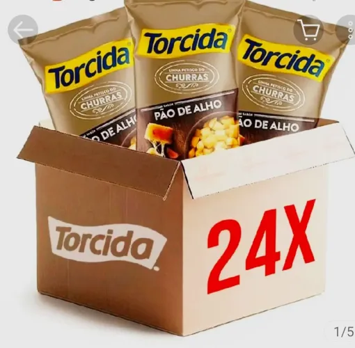 Salgadinho Torcida 60gr c 24uni SJC