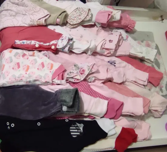 76 peças Roupas bebê menina