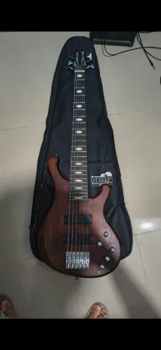 Contra Baixo Strinberg Sab66 Dw Dark Wood 6 Cordas Ativo