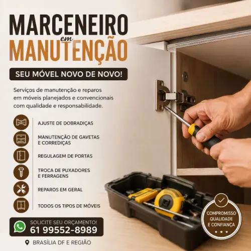 Manutenção de Móveis Planejados em Brasília DF | Ajustes e Reparos
