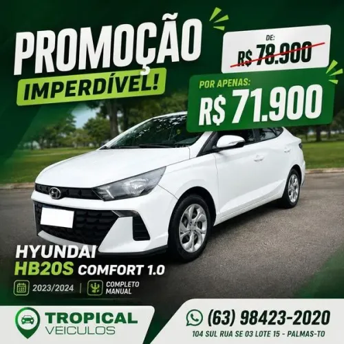 Hyundai HB20S 5 Anos 1.0 Flex 12V Mec. 2024