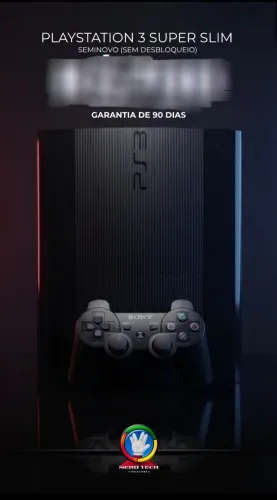 Ps3 super slim original bloqueado usado com garantia