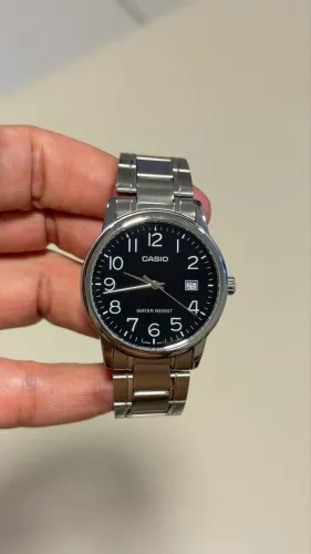 CASIO MTP-V002D-1B - CLÁSSICO | MOSTRADOR PRETO