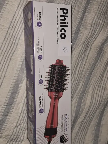 Escova secadora Philco PEC13 Beauty Cherry 4 em 1