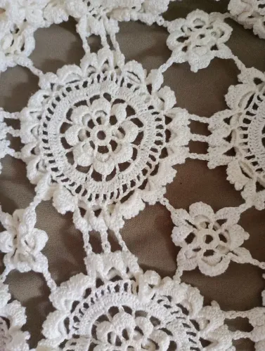 Colcha crochê casal