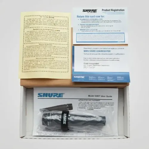 Vendo 2 microfones Shure "Sm57-lc e SM58" Dinâmico Cardioide Preto Originais.