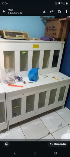 Expositor ração 10 compartimento 240.00 reais