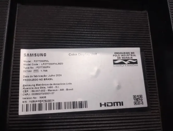 Monitor Samsung 27" (tela quebrada)