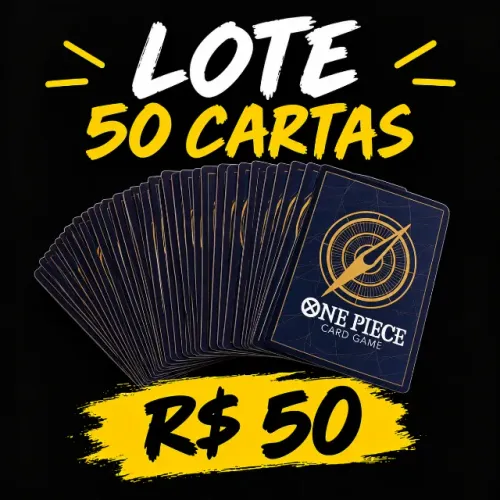 Lote de Cartas de One Piece TCG. pode incluir cartas raras!