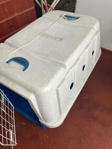 CAIXA DE TRANSPORTE PARA CACHORRO - SUPER RESISTENTE E SEGURA!