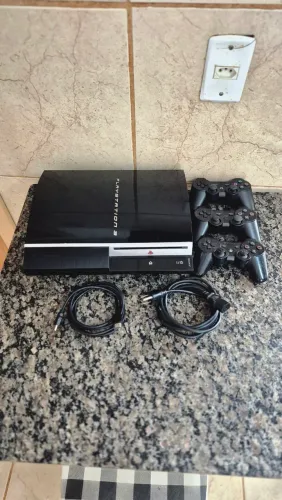 PS3 500GB DESBLOQUEADO + CONTROLES + JOGOS