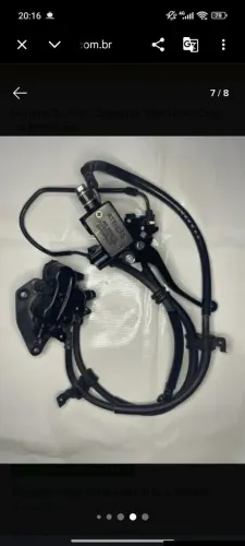 Sistema de freio dianteiro da Titan 160