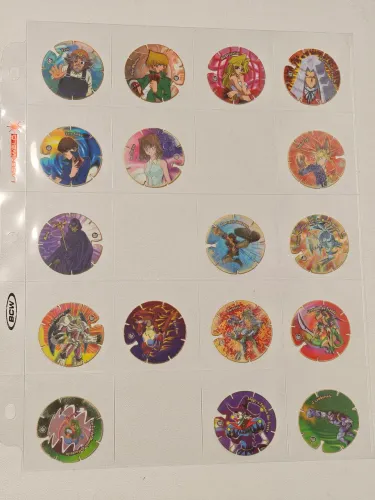 Tazos Yugioh Arma e Voa Elma Chips 17/20 na folha BCW