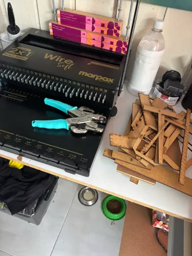 Encadernadora 2x1 mais itens completo para encadernação 