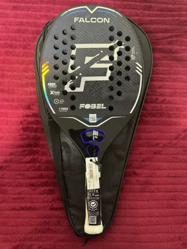 Raquete de Beach Tennis Fobel Falcon Carbono Kevlar + Capa Preta