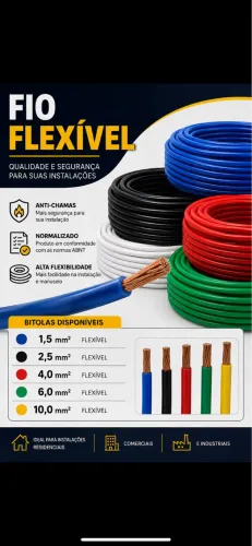 Promoção Cabo Flexível Normatizado (1,5mm até o 10mm)