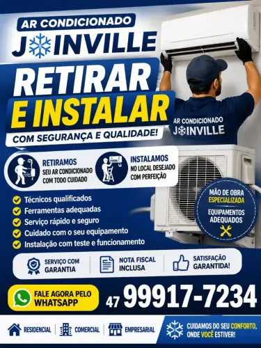 Retirar e instalar ar condicionado