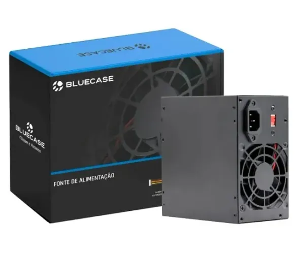 Fonte Atx 350w Bluecase Preto com cabo de força