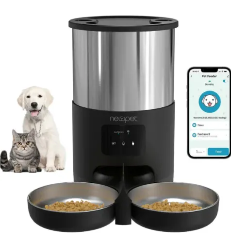 Alimentador 5l Dispensador Automático De Alimentos Para Cães Gato