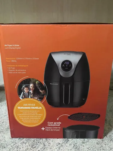 Air Fryer Multilaser 4 litros lacrada, nunca utilizada.